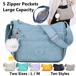 (BUY 1 GET 1 FREE) Stylish Lightweight Multi-Pocket Crossbody Bag