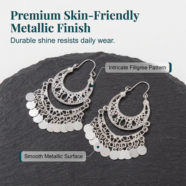 { Combo of 3 } Elegant Vintage U-Shaped Dangle Earrings