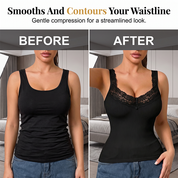 Women's Plus Size Lace Slim Fit Tank Top { Pack 3 }